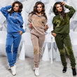 2020 Women Autumn Winter Clothes Casual Two Piece Set Tracksuit