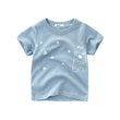 ZWF101 Boys T Shirt Girls Kids Children Tops Cotton Clothing
